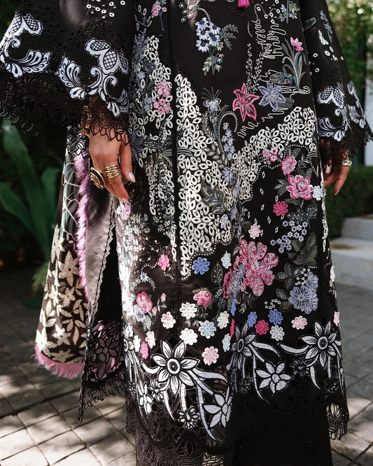 Mushq A Moi Luxury Lawn ’26 | Embroidered 3-Piece Unstitched Suit (Gentle Breeze)