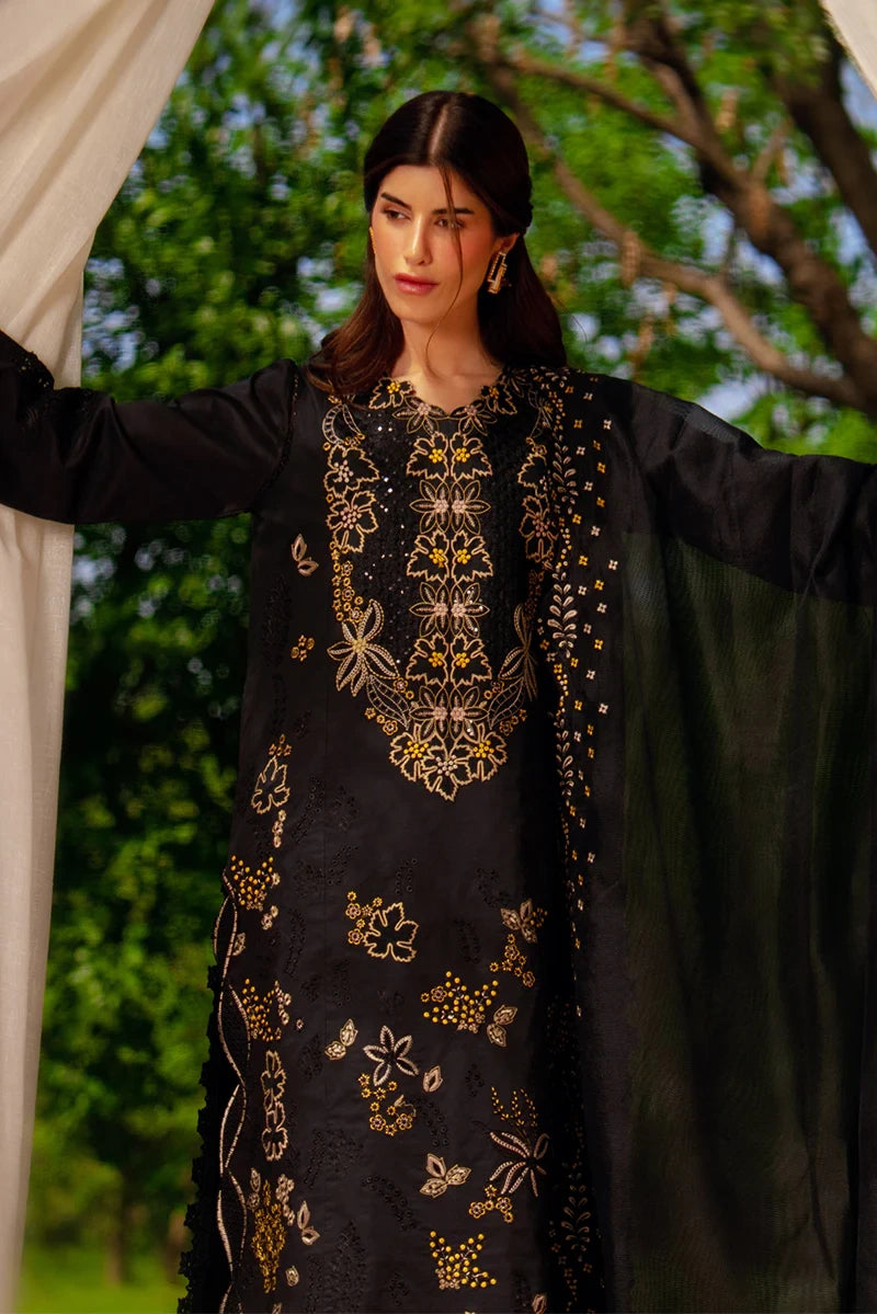 Rang Rasiya- Embroidered Lawn 3PC Unstitched Suit with Net Dupatta (Layl)