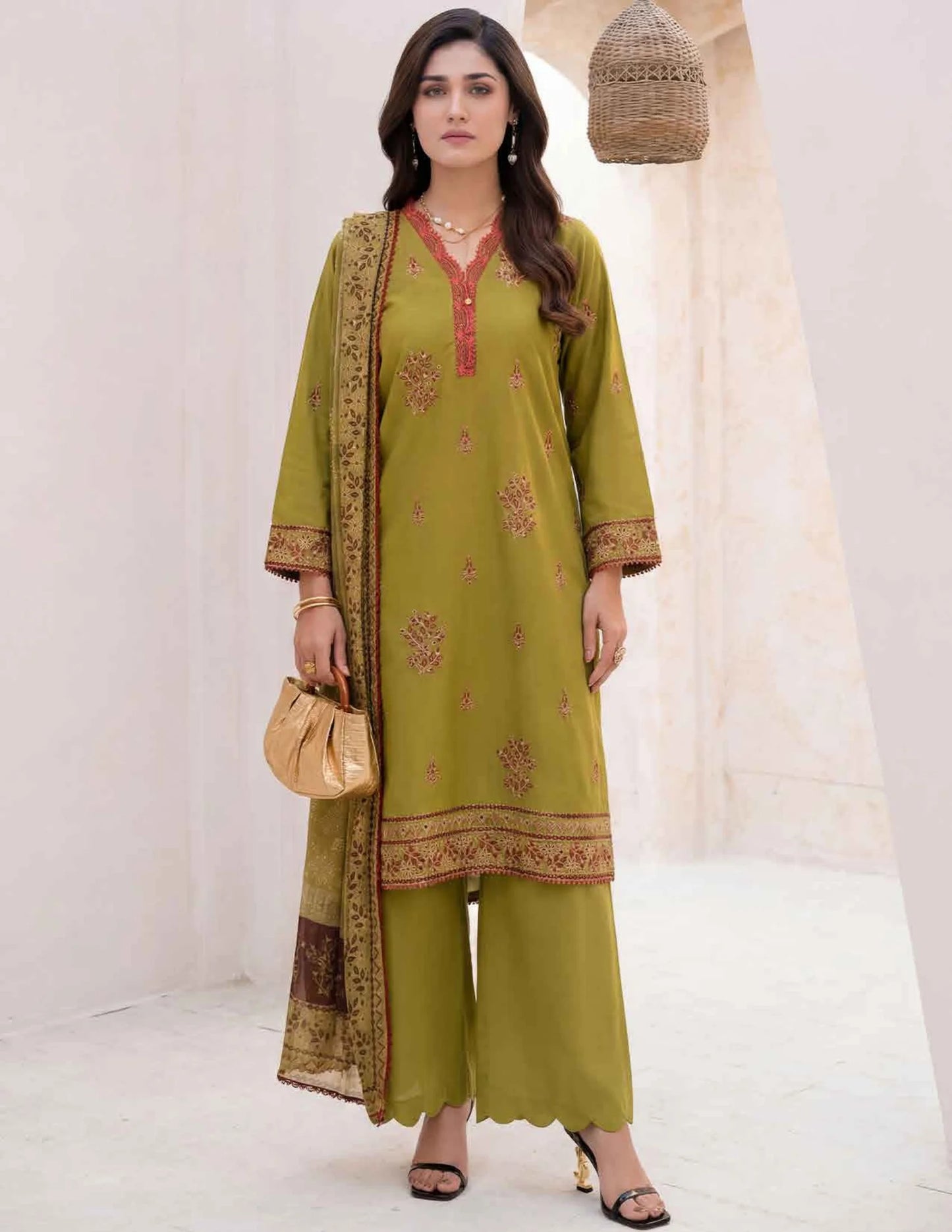 AMAL Spring Pret by Allys – 3PC Stitched Embroidered Suit | Spring Collection 2026