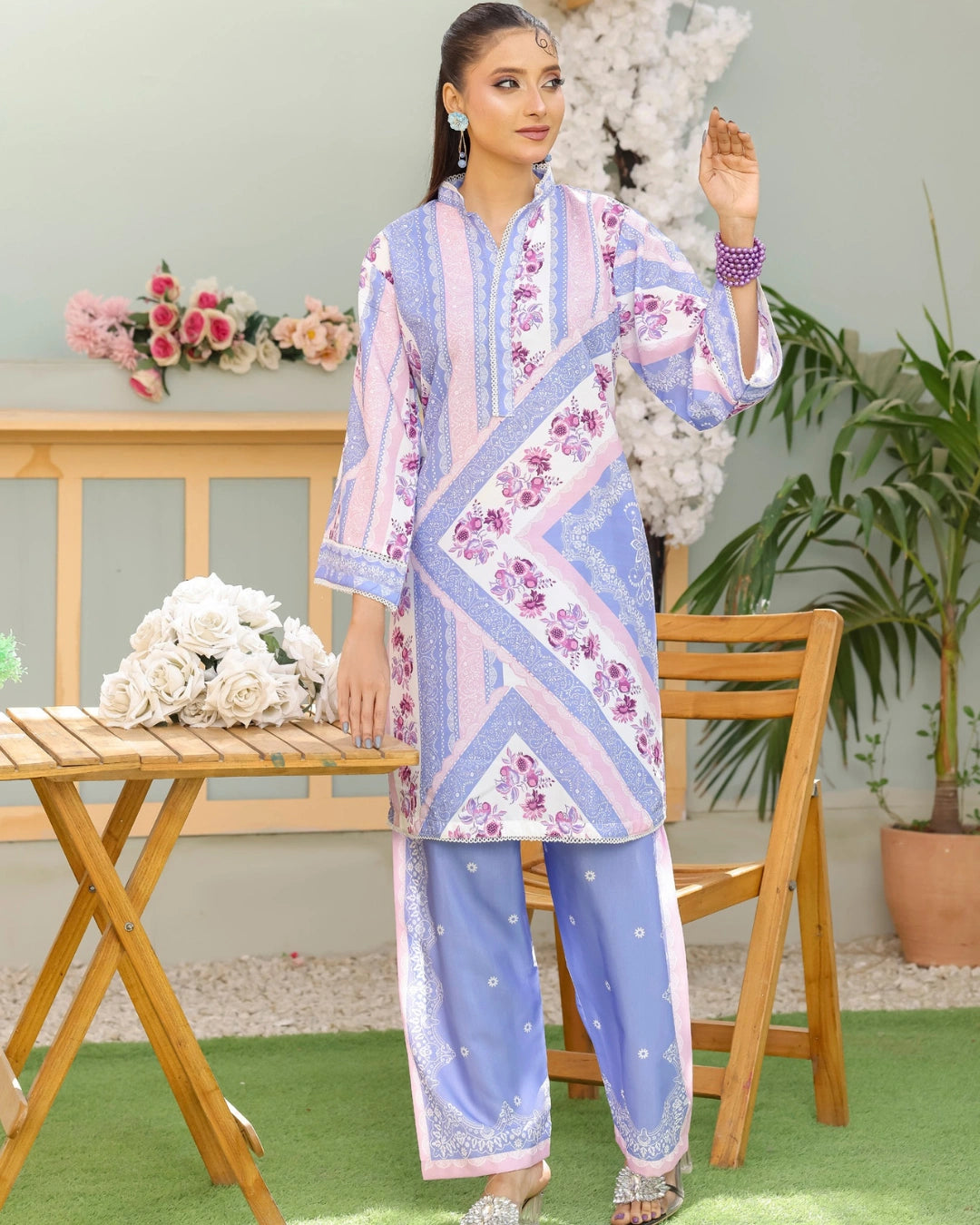 Amna Khurram Lawn Printed Co-Ord Set _1A4 – Ready to Wear