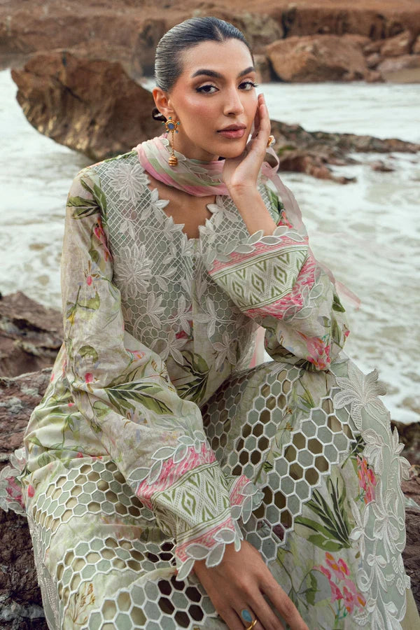 Gardenia by Nurèh – Embroidered & Printed Lawn 3 Piece Suit with Chiffon Dupatta (NSG-203)