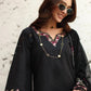Noor Luxe Chikankari 3-Piece Unstitched Lawn Embroidered Suit (D1 - B)