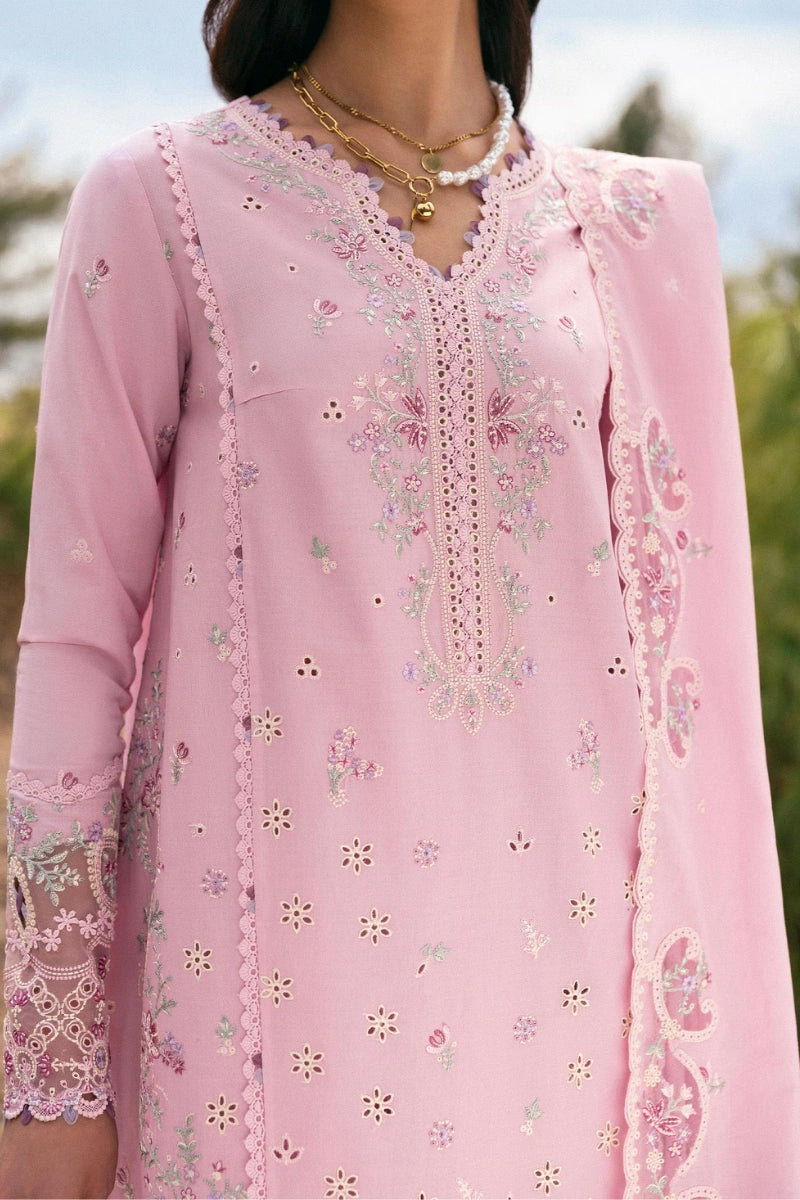 Qalamkar Qlinekari Inlays – Chikankari Embroidered Lawn Ready to Wear (DC #02)