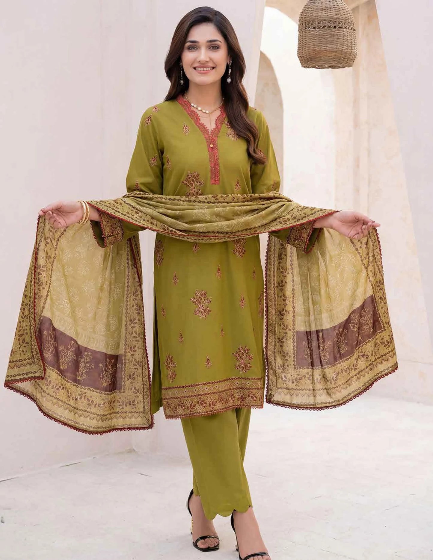 AMAL Spring Pret by Allys – 3PC Stitched Embroidered Suit | Spring Collection 2026