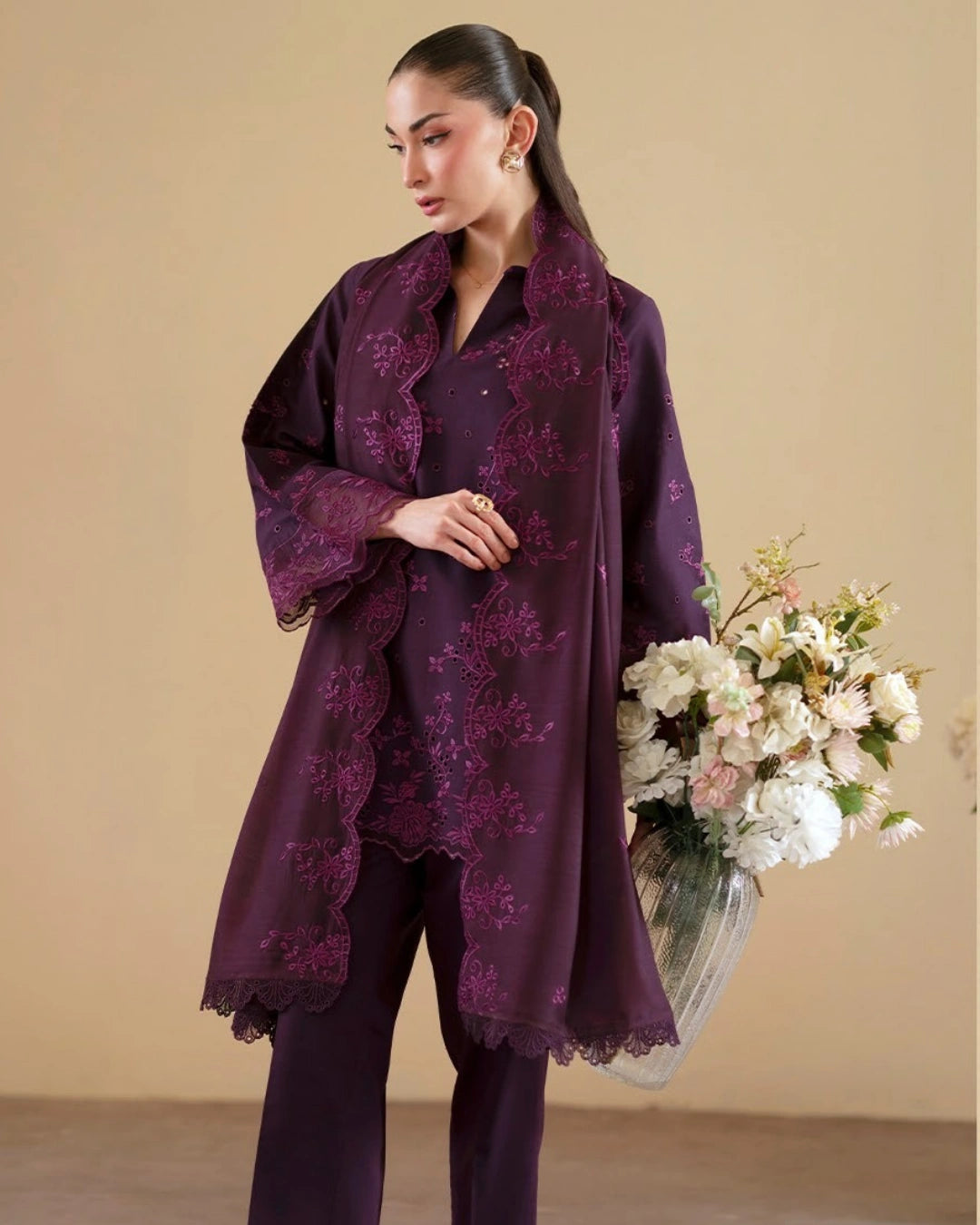 Ember lawn 26 by mahnur stitched (EM-001)
