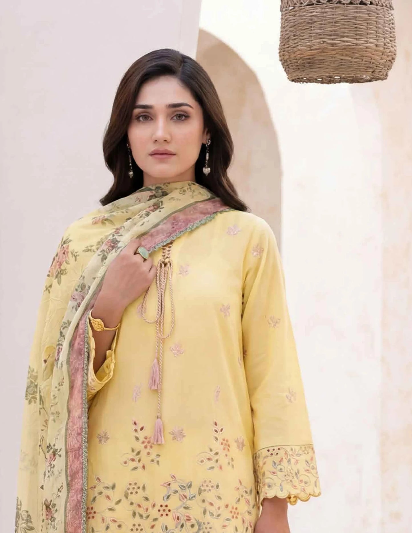 AMAL Spring Pret by Allys – 3PC Stitched Embroidered Suit | Spring Collection 2026