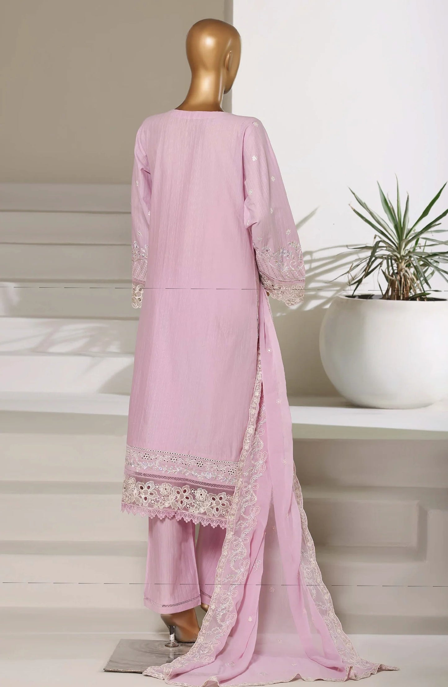 Sadabahar Luxury Embroidered Stitched 3-Piece Suit – D-07 | Festive Collection