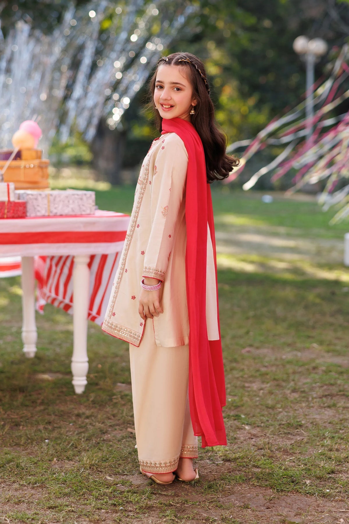 Garnet Embroidered Lawn Stitched 3 Piece Suit (Sweet Pod) | Summer Collection 2026