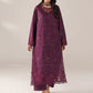 Iznik spring summer Purple Plum Embroidered Lawn 3 Piece stitched Suit (SS-08)
