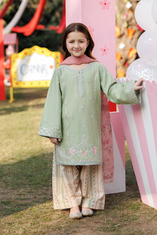 Garnet Embroidered Lawn Stitched 3 Piece Suit (Dewy Glee) | Summer Collection 2026
