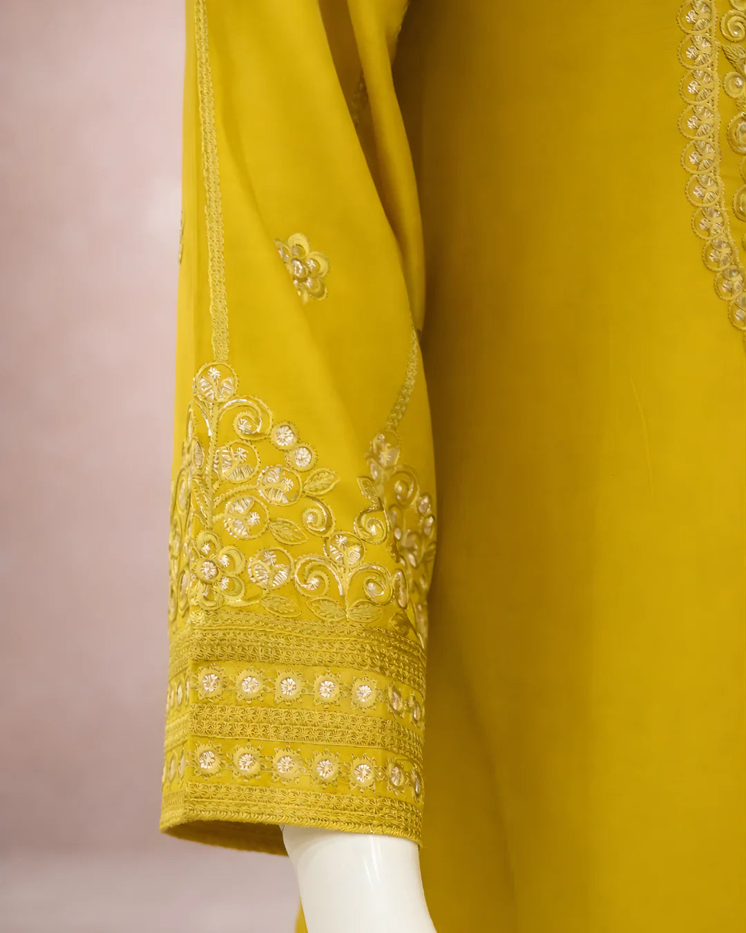 Pasand of Lahore 3-Piece Premium Viscose Suit – Mustard (PL-371)