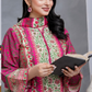 Hayat Summer Printed Kaftan Stitched 3 Piece Suit (03)