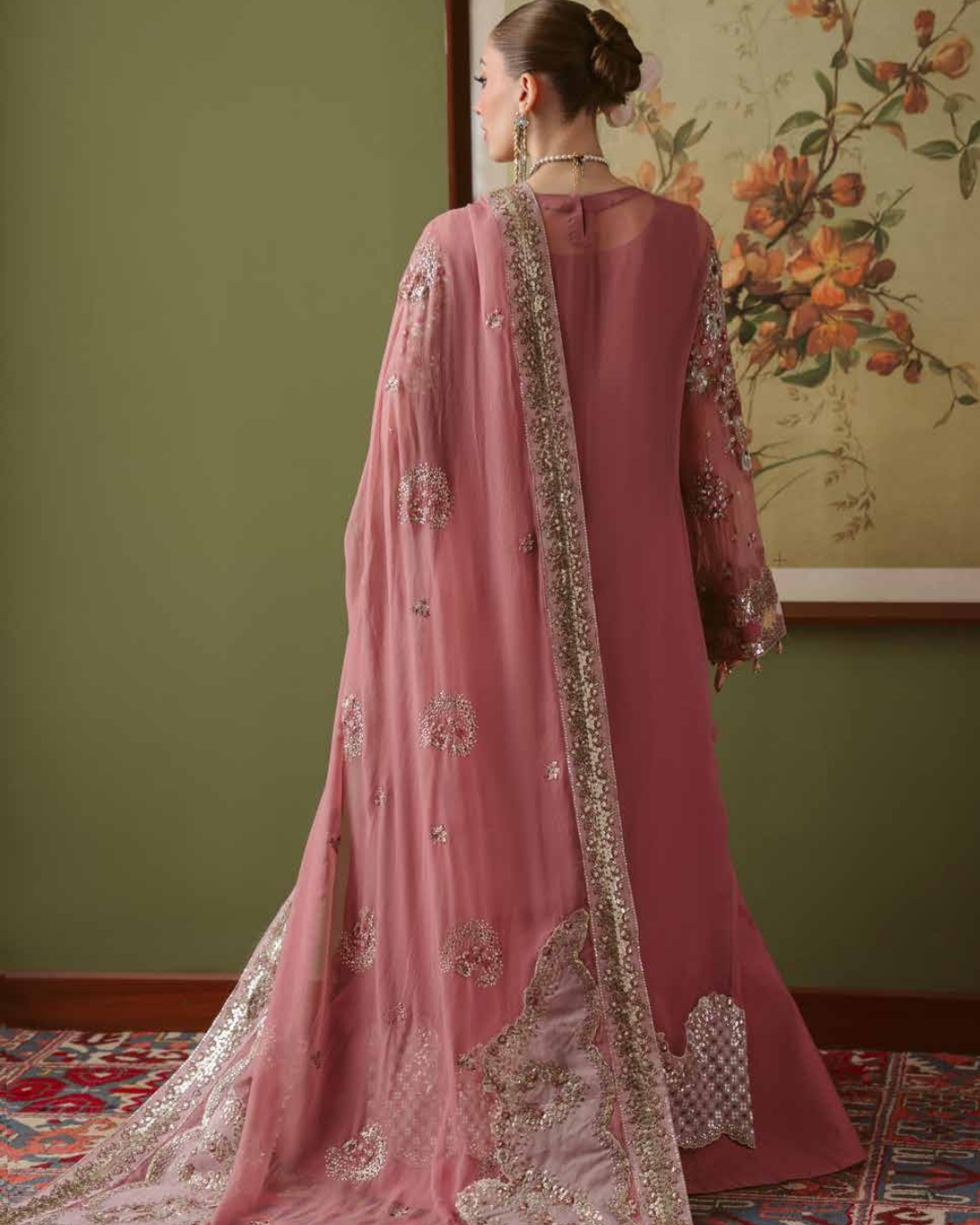 Elaya by Nureh Embroidered Luxury Chiffon Unstitched 3 Piece Suit (NEL-91)