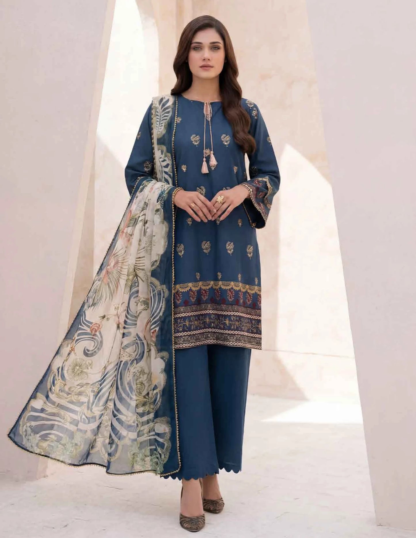 AMAL Spring Pret by Allys – 3PC Stitched Embroidered Suit | Spring Collection 2026