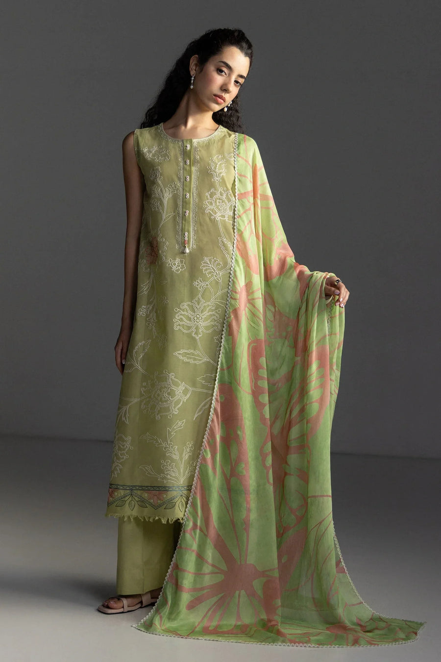 Coco By Zara Shahjahan Lawn 2026 – 3-Piece Embroidered Lawn Suit (ISLA-4B)