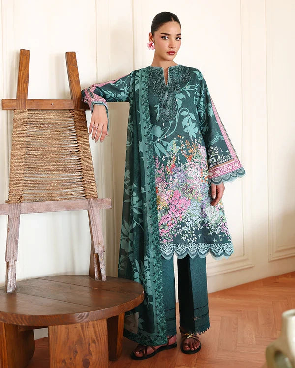 Roheenaz Éclat | Buttercup Bloom | Unstitched 3 Piece Lawn Suit (Printed & Embroidered)