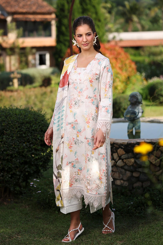 Print Kaari by Raaya – 2 Piece Unstitched Printed & Embroidered Lawn Suit (ROSEVELLEE)