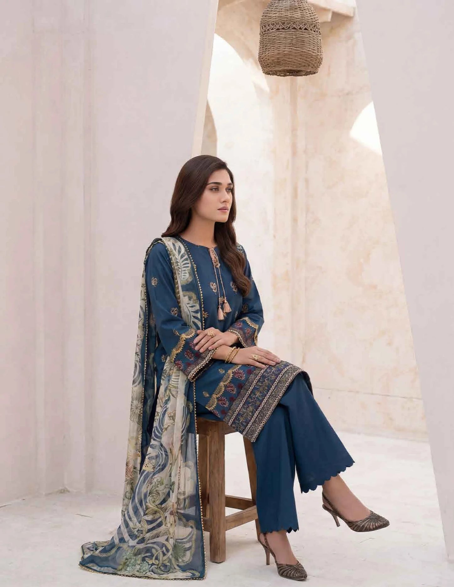 AMAL Spring Pret by Allys – 3PC Stitched Embroidered Suit | Spring Collection 2026