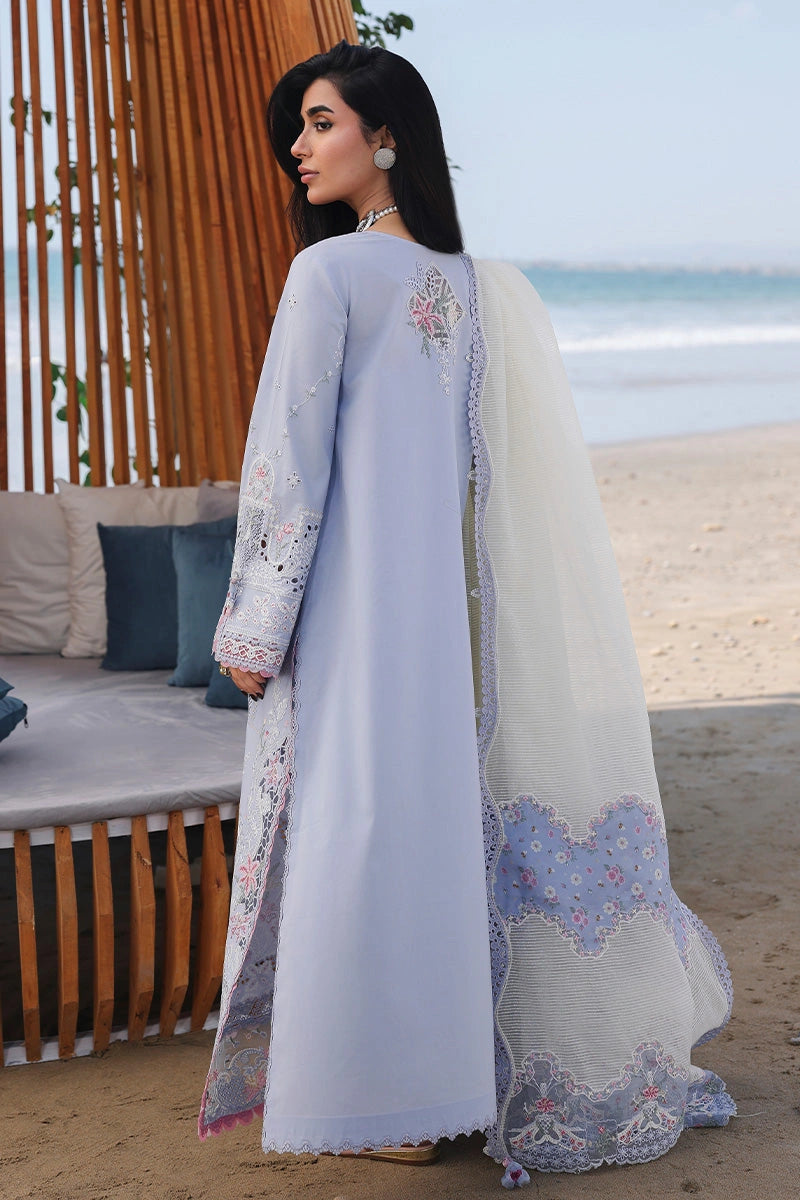QALAMKAR Sahil | Luxury Chikankari Embroidered 3PC Lawn Suit with Jacquard Dupatta | ZAYNA