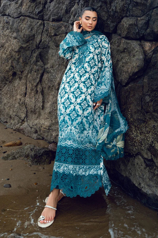 Gardenia by Nurèh – Embroidered & Printed Lawn 3 Piece Suit with Chiffon Dupatta (NSG-204)