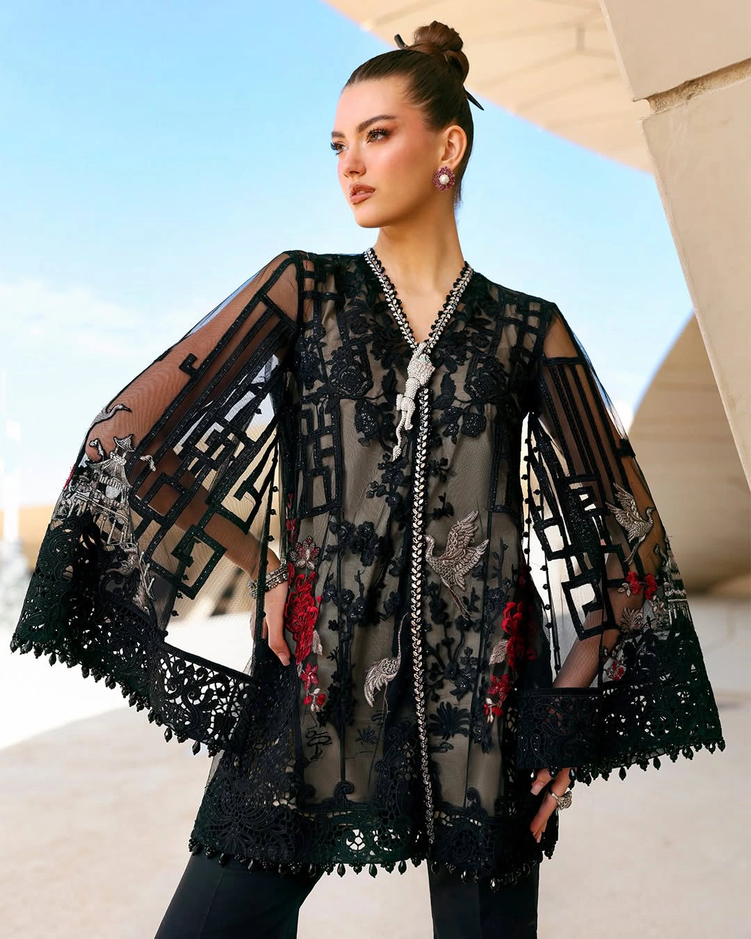 MARIA B LUXURY 3 Piece Embroidered Lawn Suit (Unstitched)