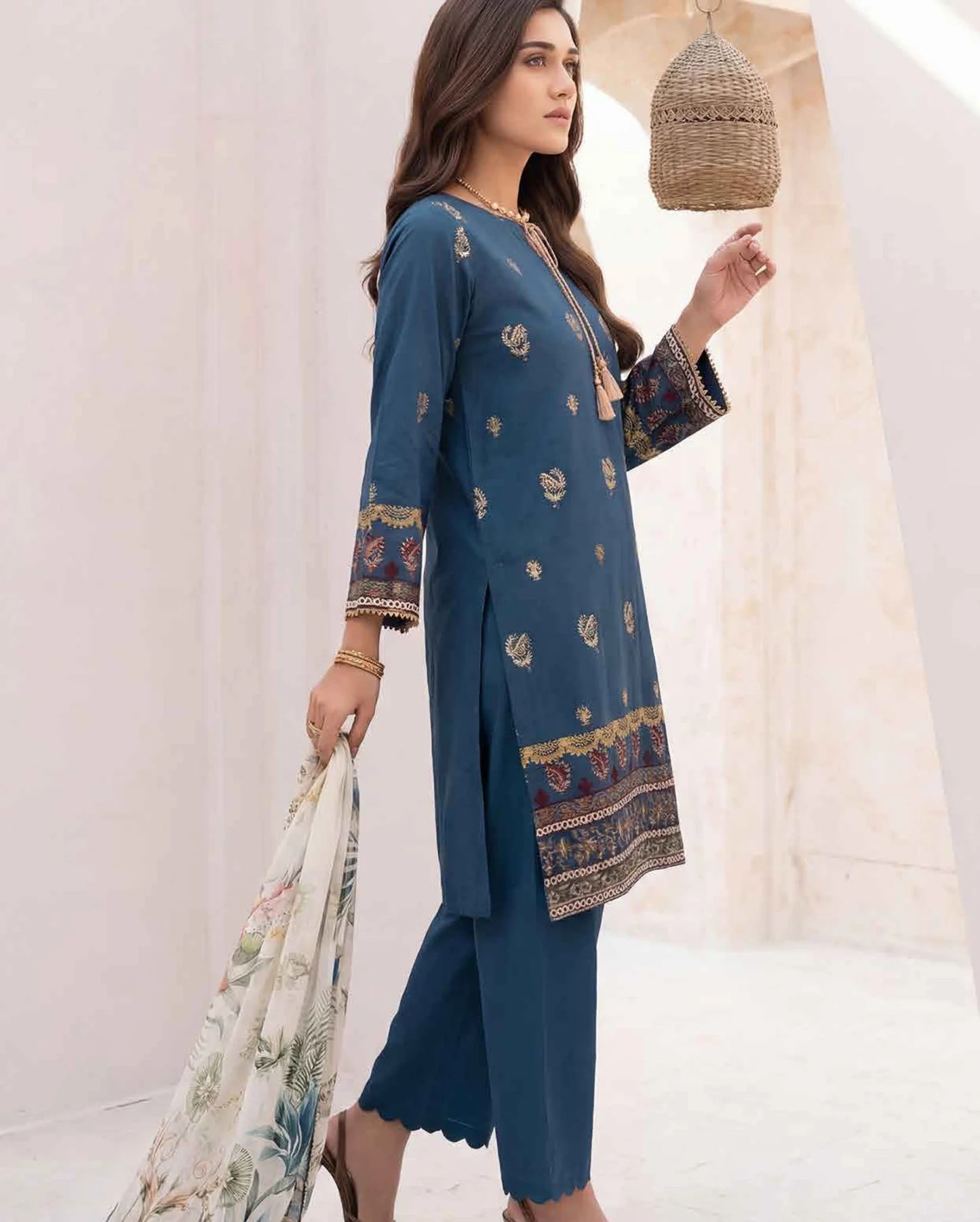 AMAL Spring Pret by Allys – 3PC Stitched Embroidered Suit | Spring Collection 2026