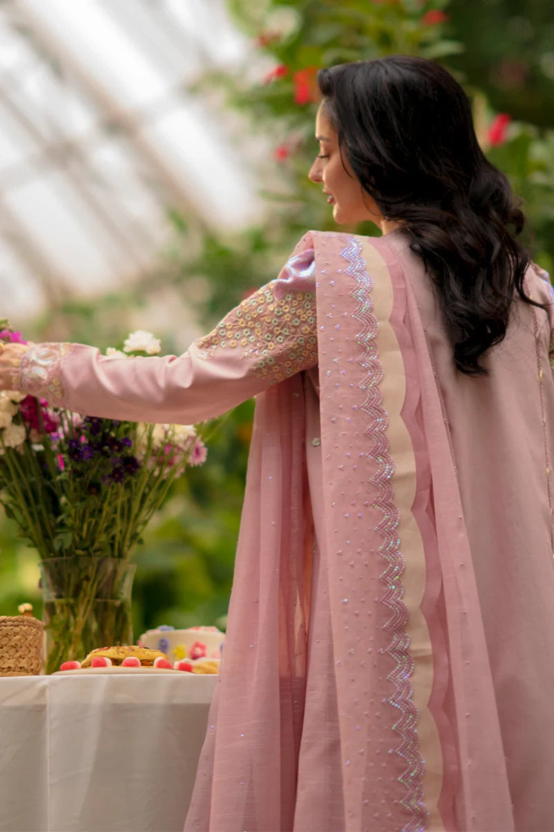 Rang Rasiya- Embroidered Lawn 3PC Unstitched Suit with Net Dupatta (Alayna)