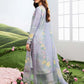MariaB MBasics-Embroidered Lawn 3 Piece Unstitched Suit with Chiffon Dupatta (D11B)