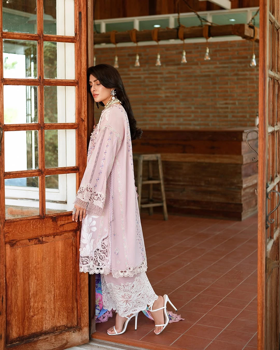 Mushq A Moi Luxury Lawn ’26 | Embroidered 3-Piece Unstitched Suit (Opulent Whisper)