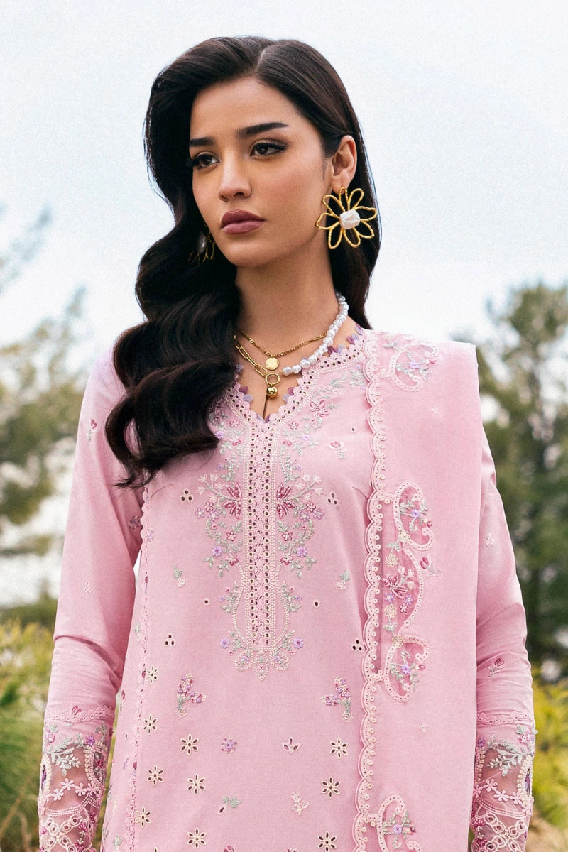 Qalamkar Qlinekari Inlays – Chikankari Embroidered Lawn Ready to Wear (DC #02)