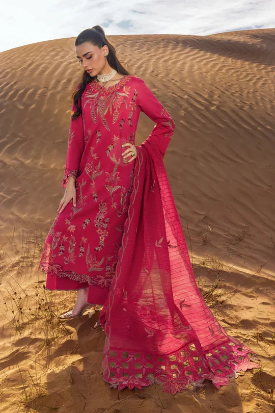 Rang Rasiya – Safa | Luxury 3D Floral Embroidered Lawn 3-Piece Suit