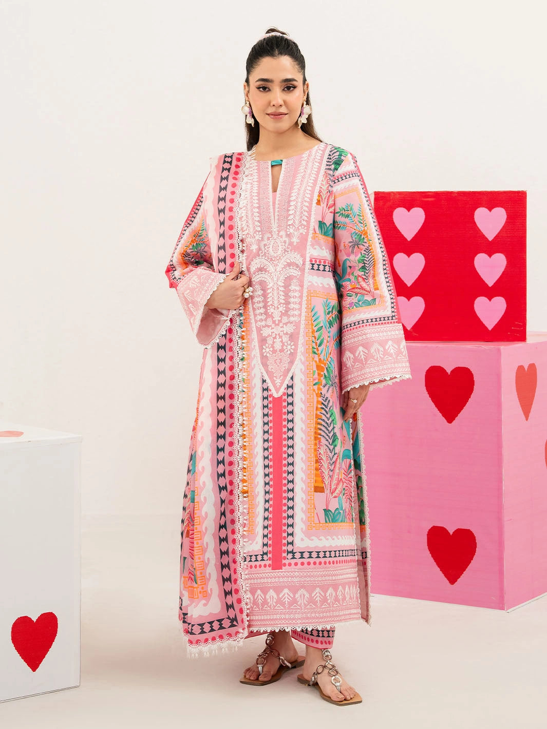 Annaya by Mahnur | Embroidered Lawn Unstitched 3-Piece Suit A-08