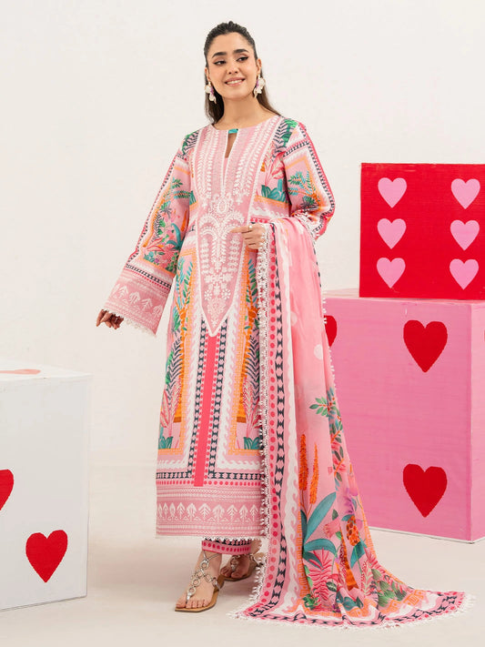 Annaya by Mahnur | Embroidered Lawn Unstitched 3-Piece Suit A-08