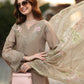 Noor Luxe Chikankari 3-Piece Unstitched Lawn Embroidered Suit (D3 - B)