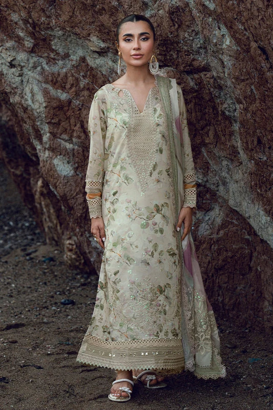Gardenia by Nurèh – Embroidered & Printed Lawn 3 Piece Suit with Chiffon Dupatta (NSG-205)