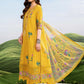 MariaB MBasics-Embroidered Lawn 3 Piece Unstitched Suit with Chiffon Dupatta (D3A)