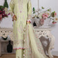 HZ Muse-Embroidered 3 Piece Outfit Stitched Suite LIME (CSE-3P-215)