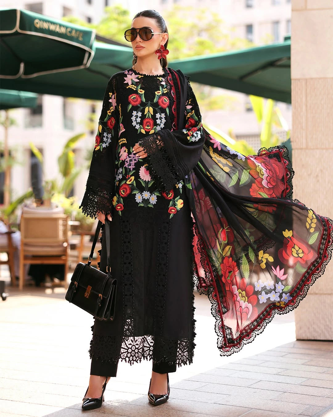 MARIA B LUXURY 3 Piece Embroidered Lawn Suit (Unstitched)