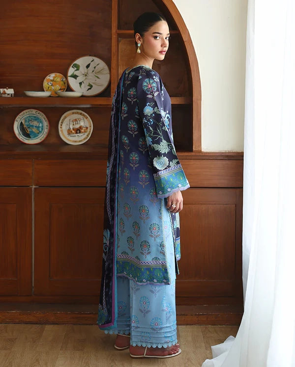 Roheenaz Éclat | Orchid Meadow | Unstitched 3 Piece Lawn Suit (Printed & Embroidered)