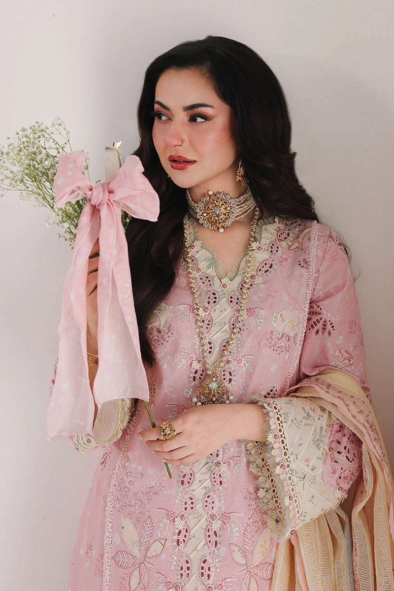 QALAMKAR Sahil | Luxury Digital Printed Chikankari Embroidered 3PC Lawn Suit with Jacquard Dupatta | HANIYA