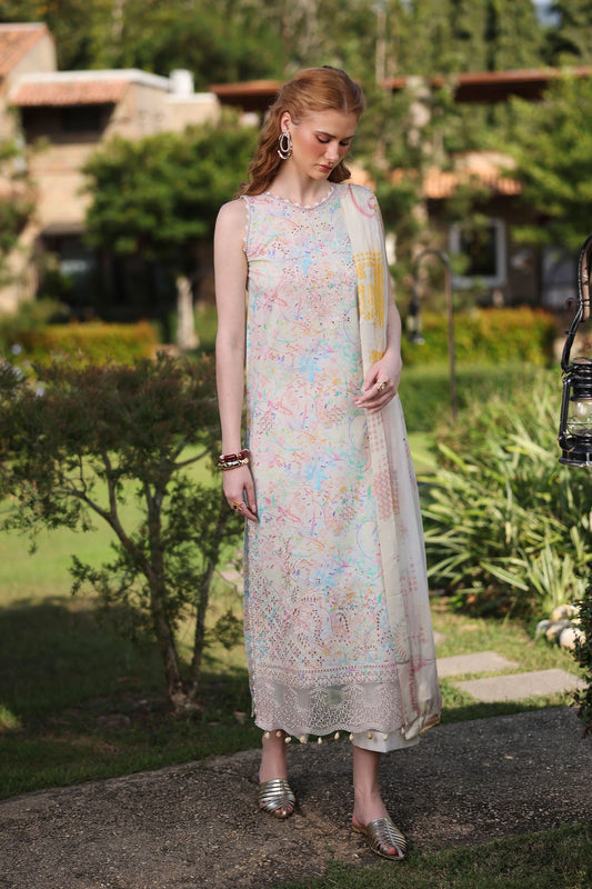 Print Kaari by Raaya – 2 Piece Unstitched Printed & Embroidered Lawn Suit (MARVELLE)