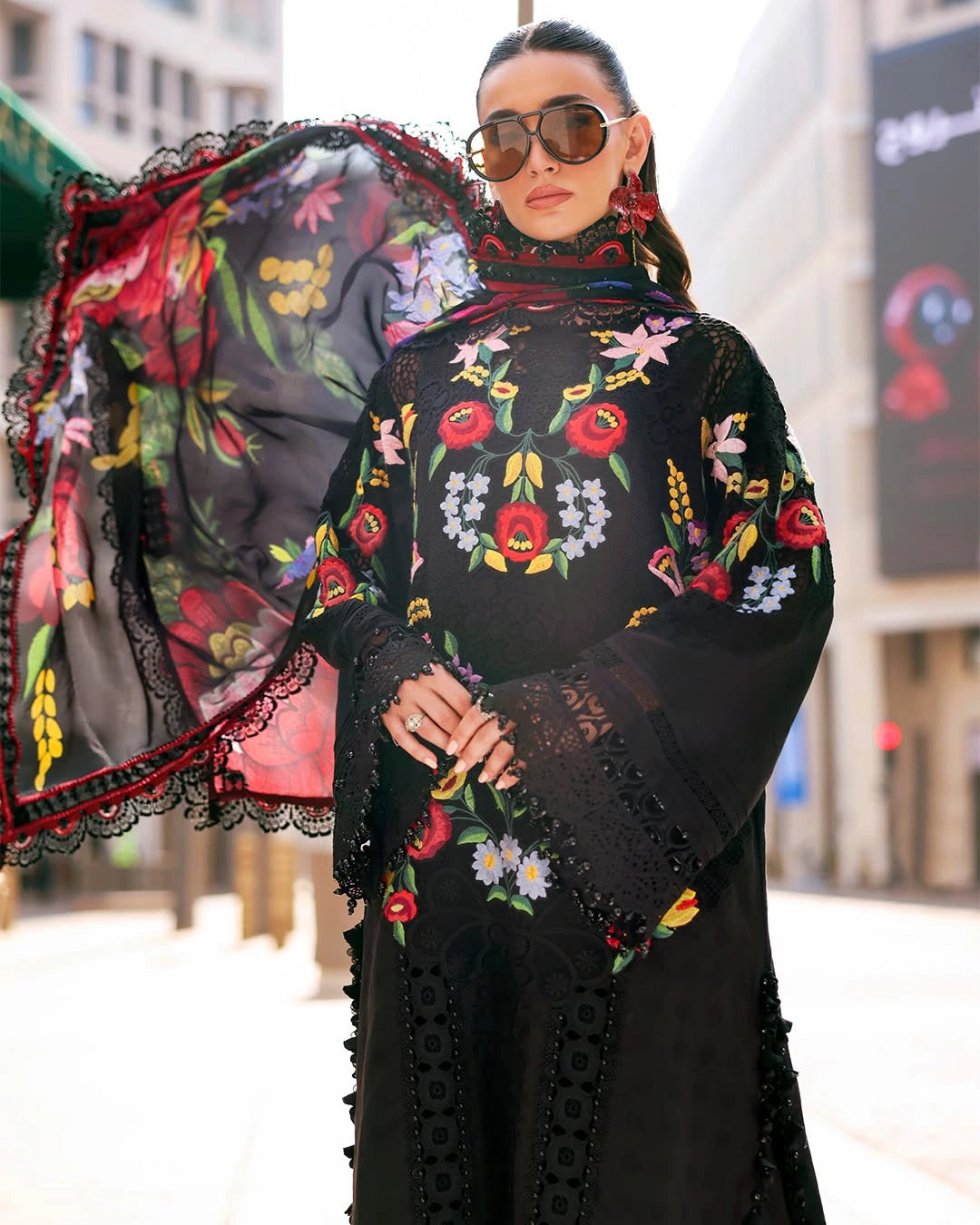 MARIA B LUXURY 3 Piece Embroidered Lawn Suit (Unstitched)