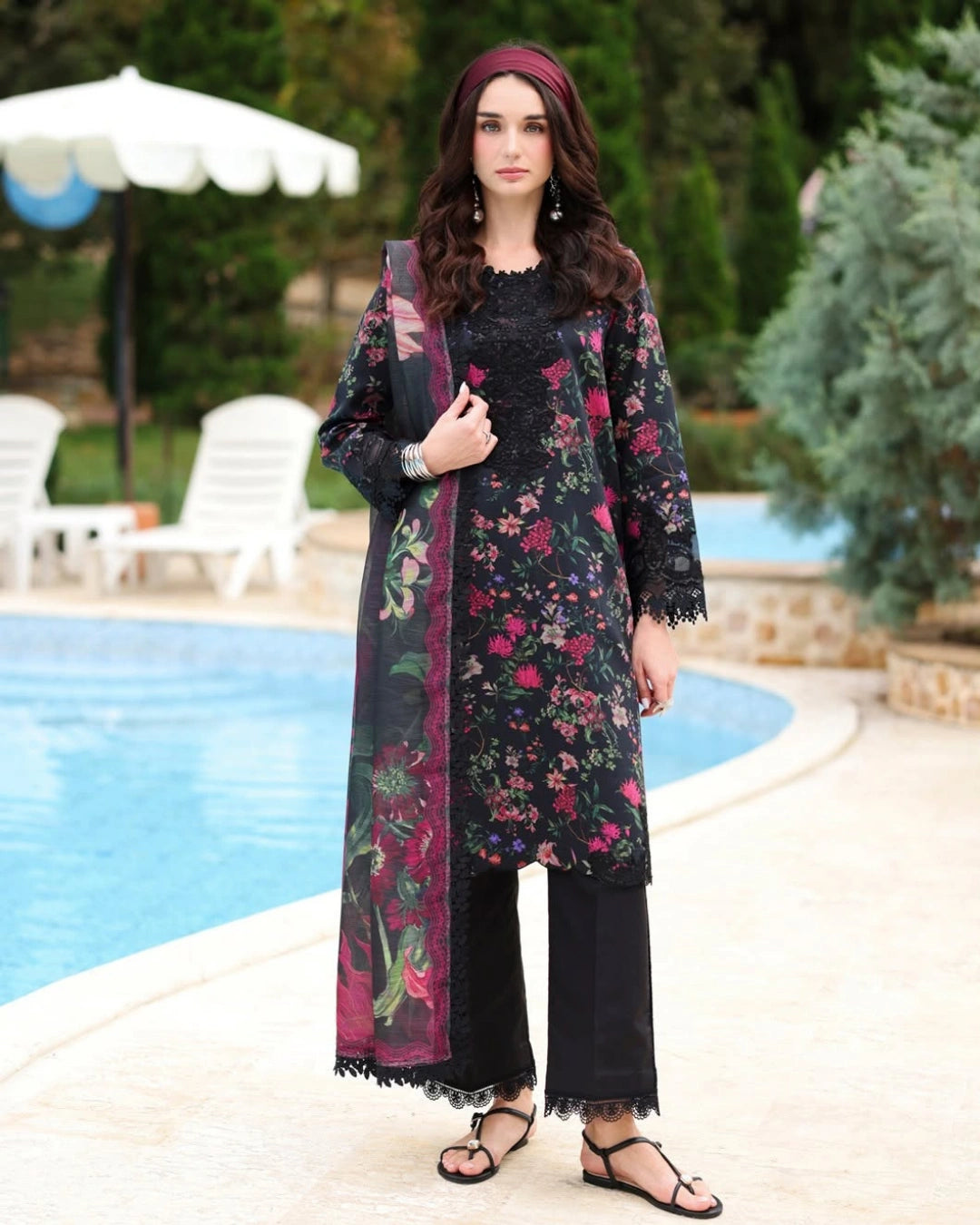 Rang Rasiya – Lifetime Collection Unstitched 3PC Suit MIDNIGHT