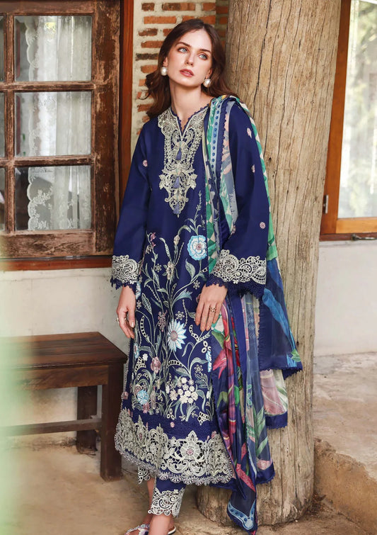 Hemline By Mushq - Secret Garden 26 Unstitched Suit (Sylphae)