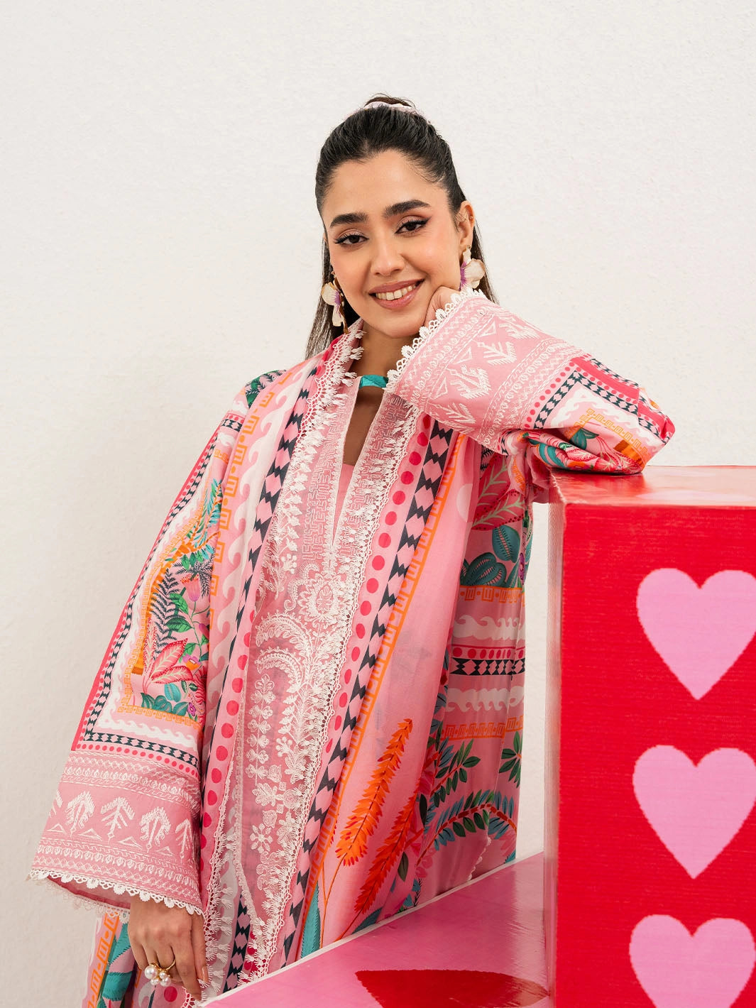 Annaya by Mahnur | Embroidered Lawn Unstitched 3-Piece Suit A-08