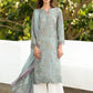 Iznik spring summer Dusty Ice Blue Embroidered Lawn 3 Piece stitched Suit (SS-12)