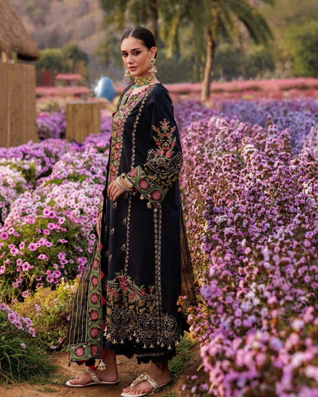 Charizma Zouq Eid Premium 3-Piece Embroidered Lawn Suit (Unstitched) CZ5-03