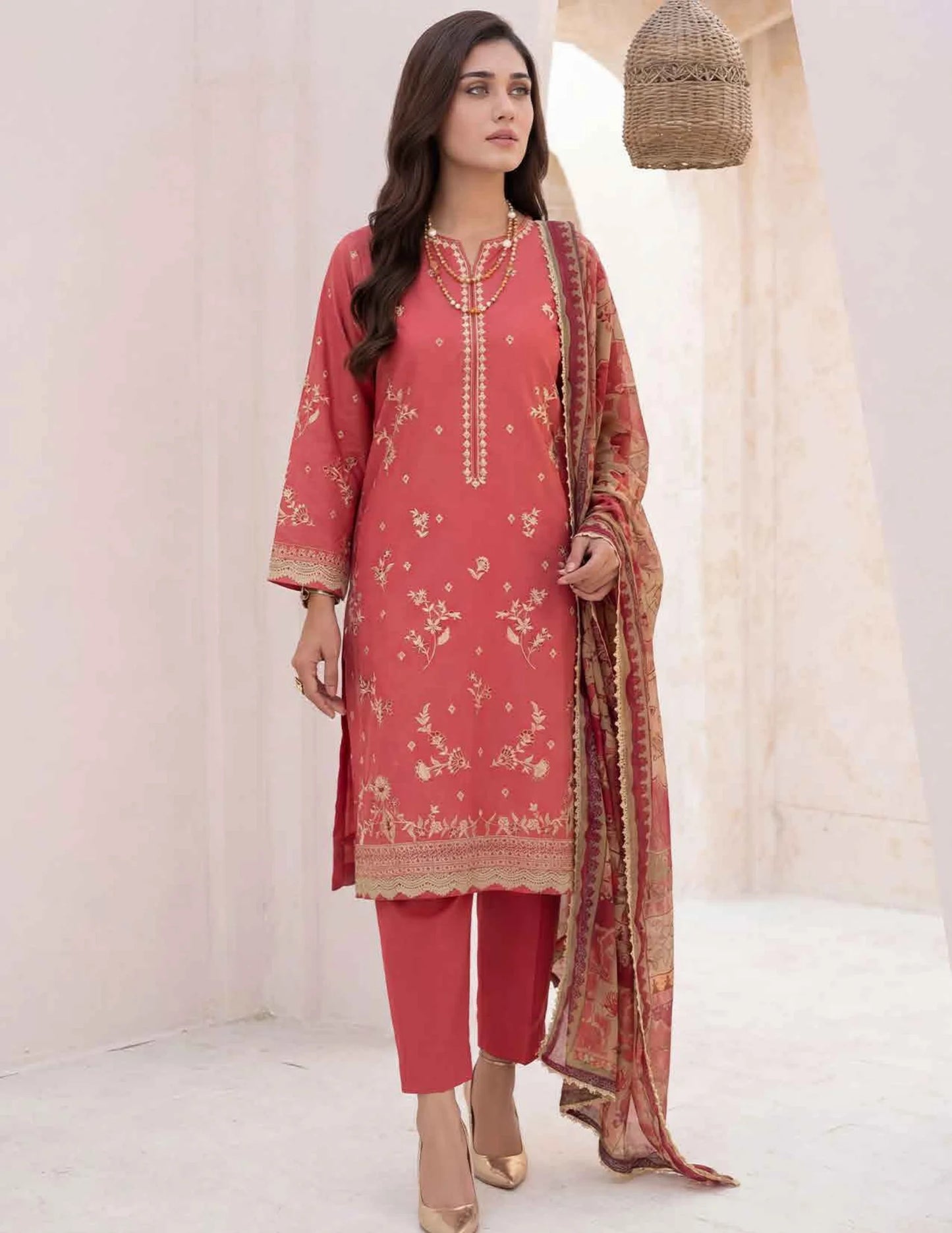 AMAL Spring Pret by Allys – 3PC Stitched Embroidered Suit | Spring Collection 2026