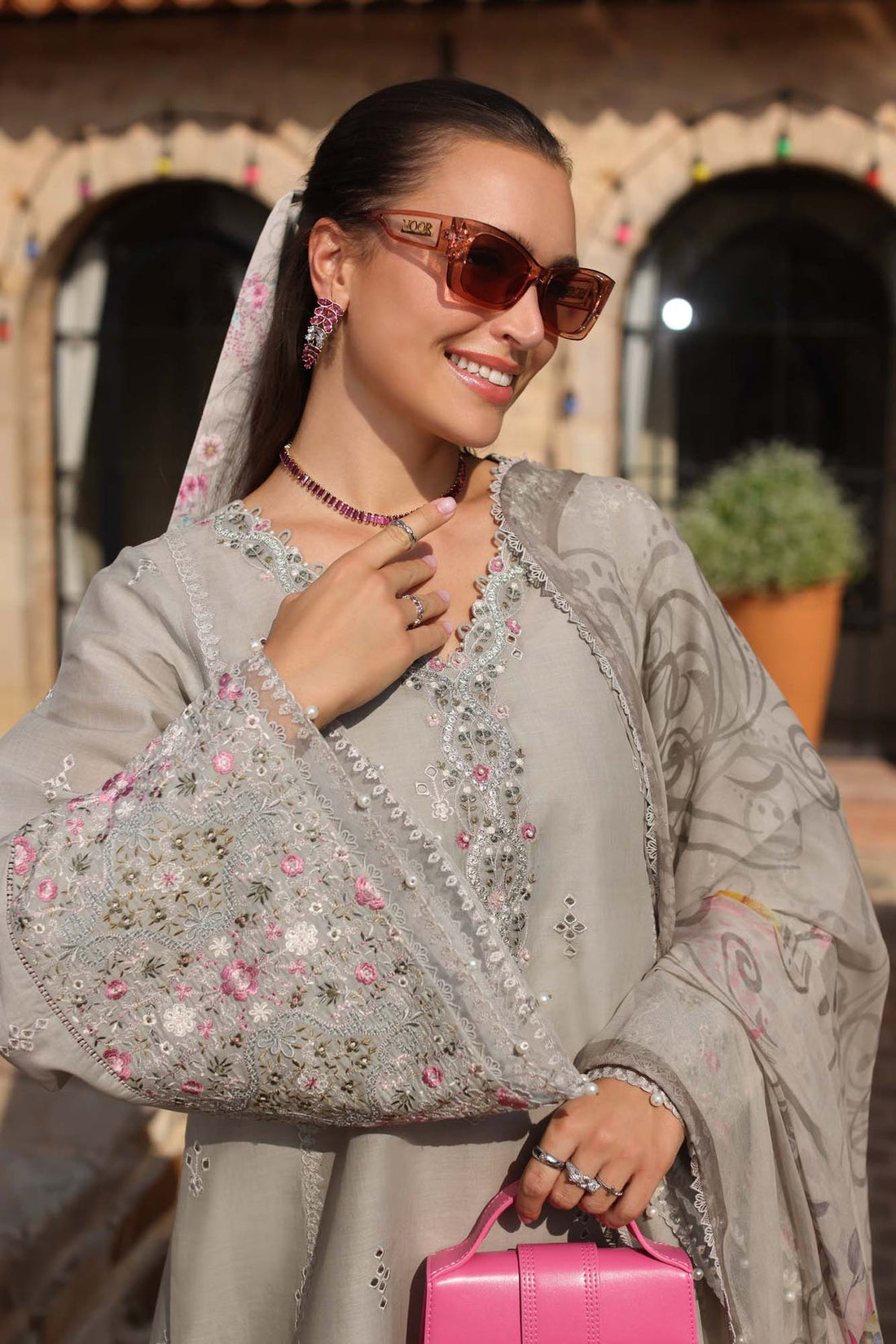 Noor by Saadia Asad D1-B Luxe Chikankaari 25'