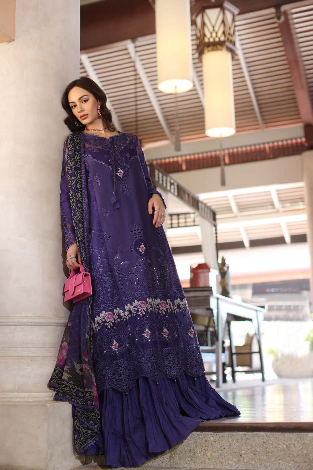 Saadia Asad 04B Eid Handwork Laserkari 25'